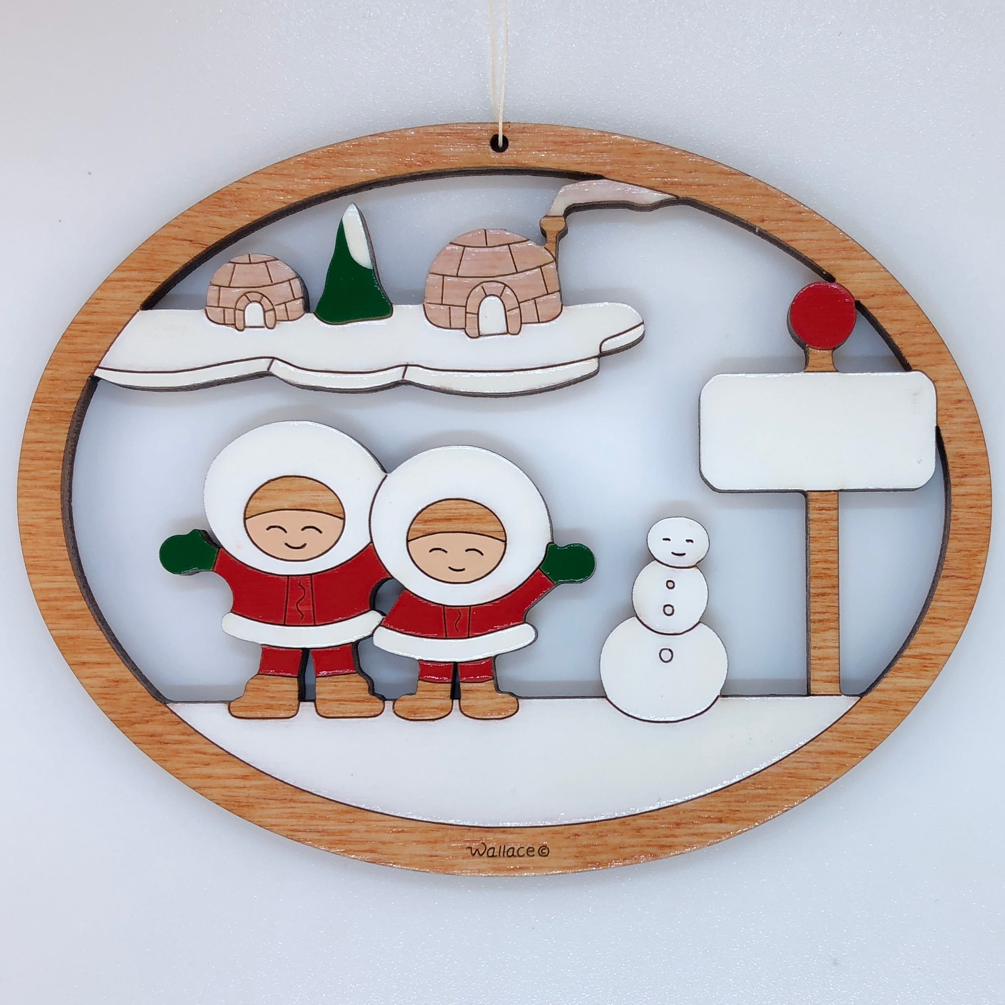 Eskimo Family 2 Ornament - Click Image to Close